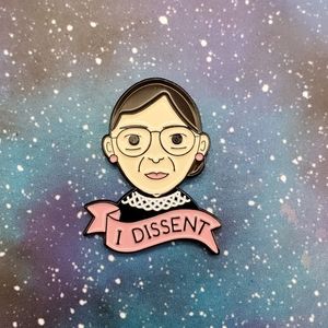 Ruth Bader Ginsberg I Dissent Enamel Pin